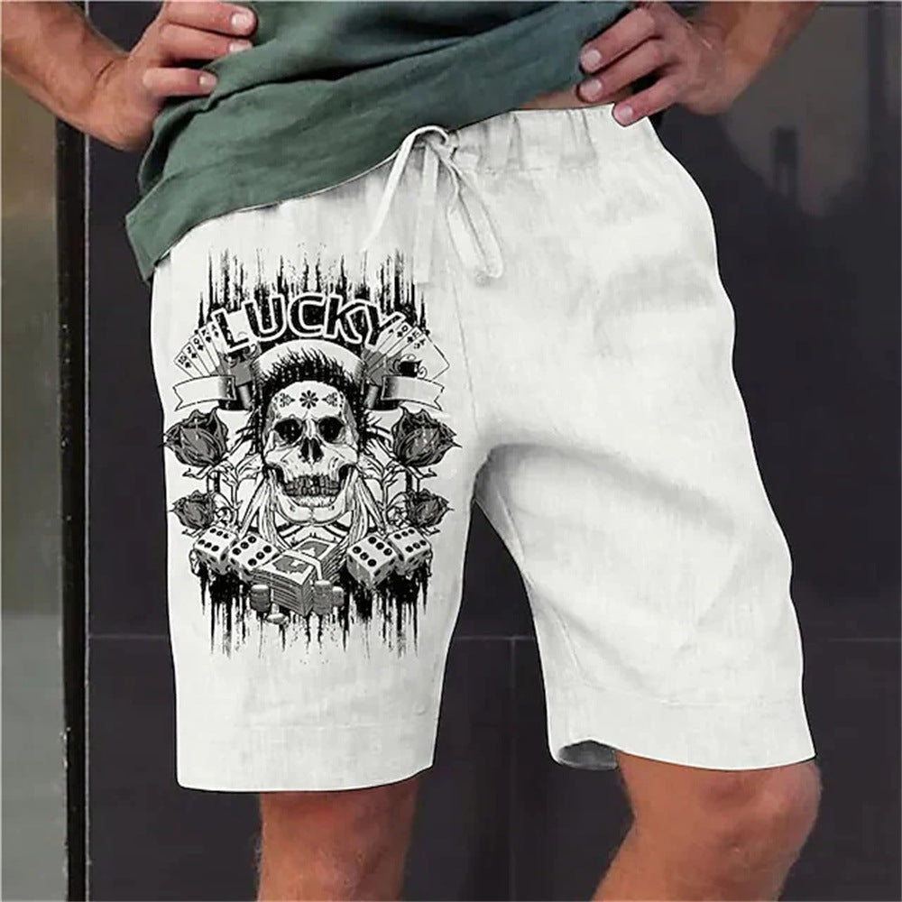 Niños al por mayor pantalones cortos de gran tamaño casual impresos de cinco puntos pantalones cortos de playa